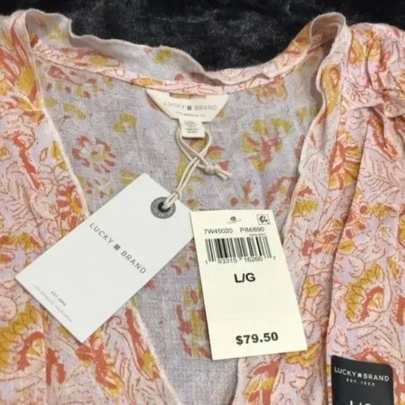 Lucky Brand Print Sleeveless Top. XS, M - Picture 12 of 14